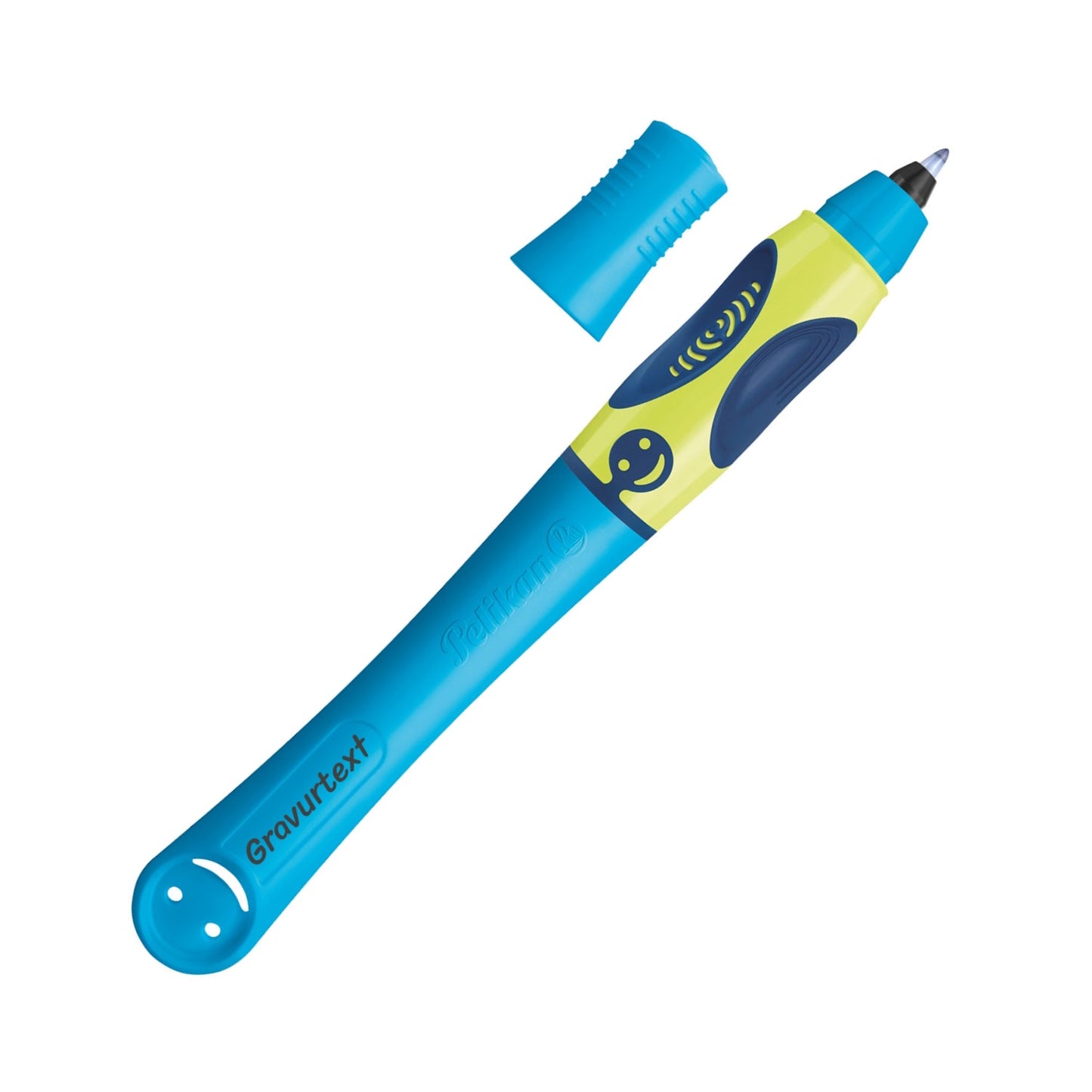 Tintenroller griffix® T2NB Neon Fresh Blue mit Laser-Gravur