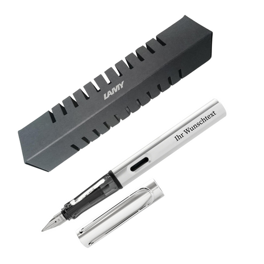 Füllhalter AL-star 025 White Silver inkl. Laser-Gravur