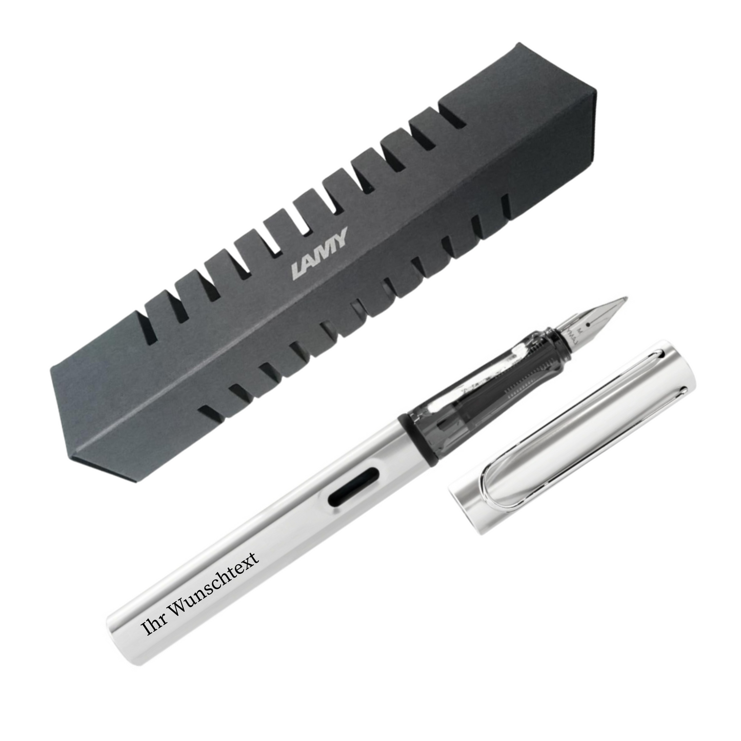 Füllhalter AL-star 025 White Silver inkl. Laser-Gravur