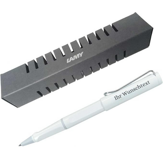 Tintenroller safari 319 white inkl. Gravur