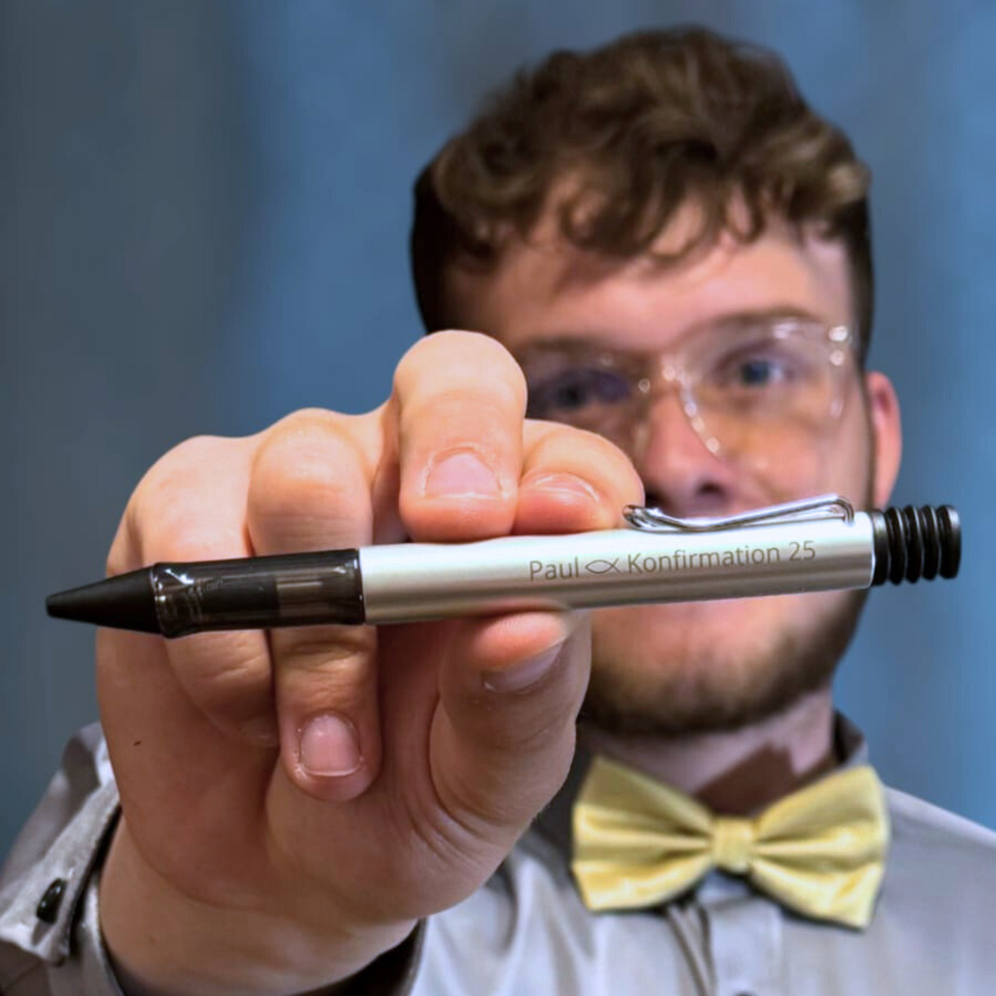 Kugelschreiber AL-star 225 White Silver inkl. Laser-Gravur