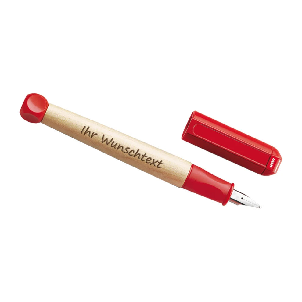 Lamy abc 10 rot mit Laser-Gravur