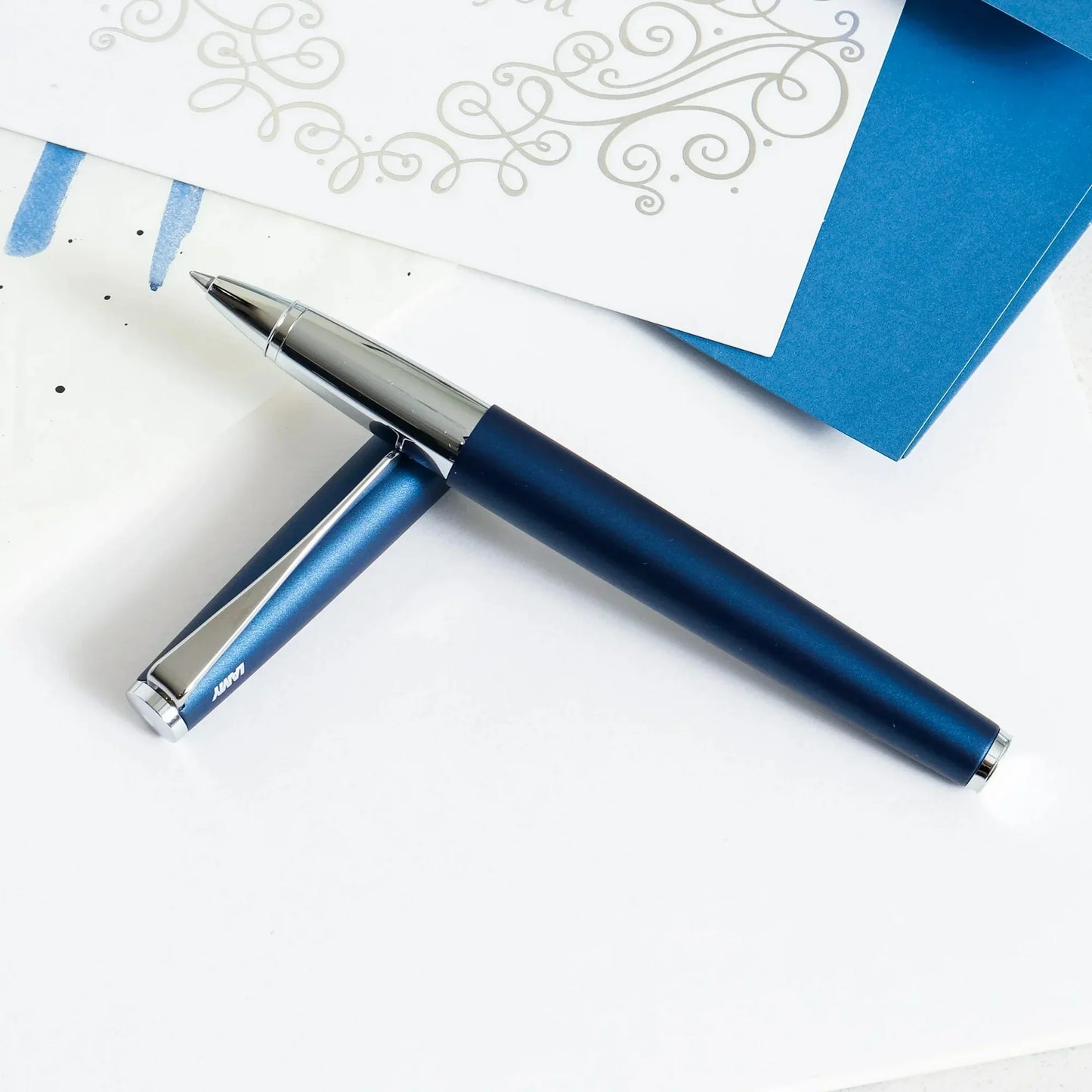Tintenroller studio 367 imperialblau inkl. Laser-Gravur