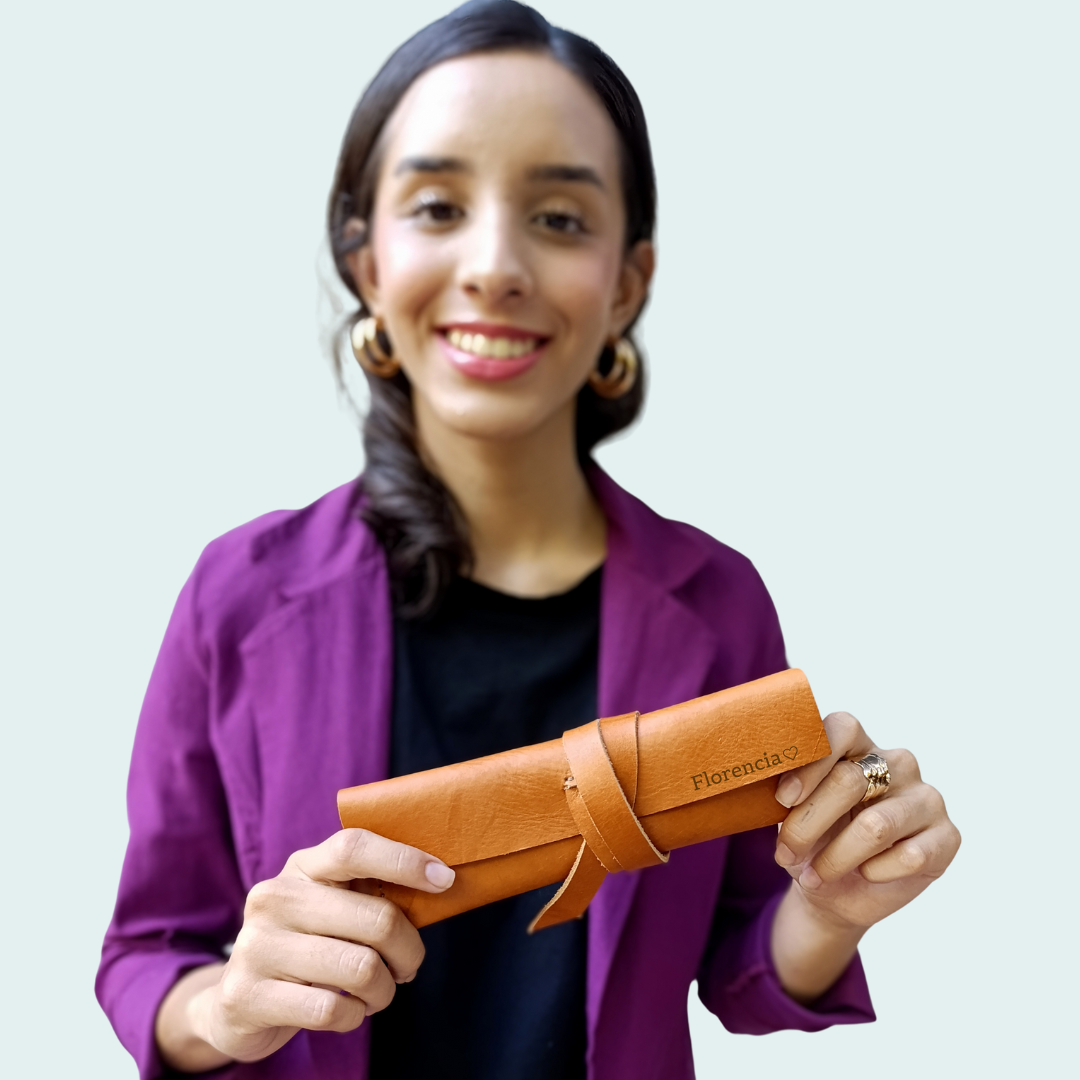 Ledermäppchen / Stifteetui HoPe  inkl. Laser-Gravur