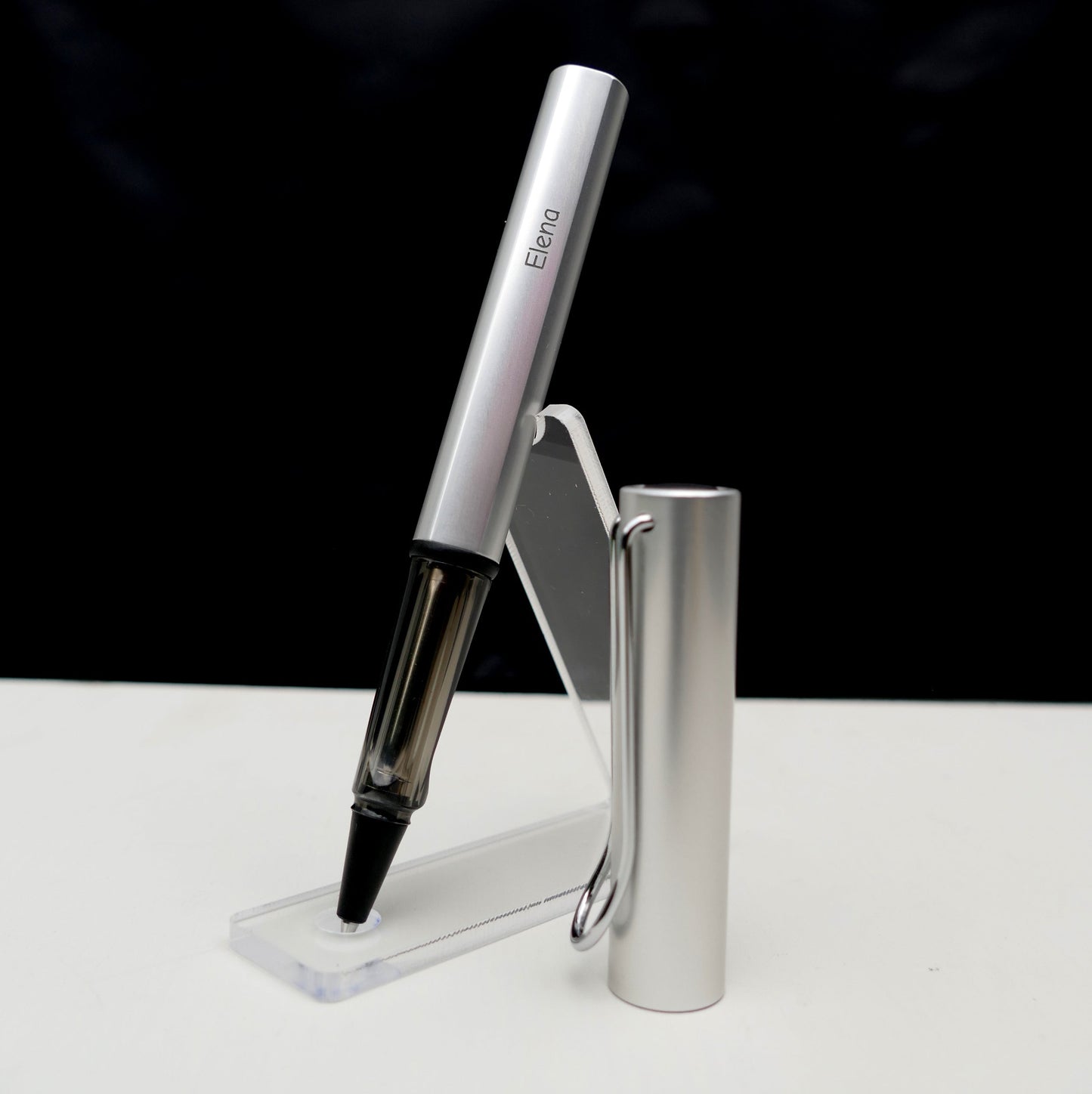 Tintenroller AL-star 325 White Silver inkl. Laser-Gravur