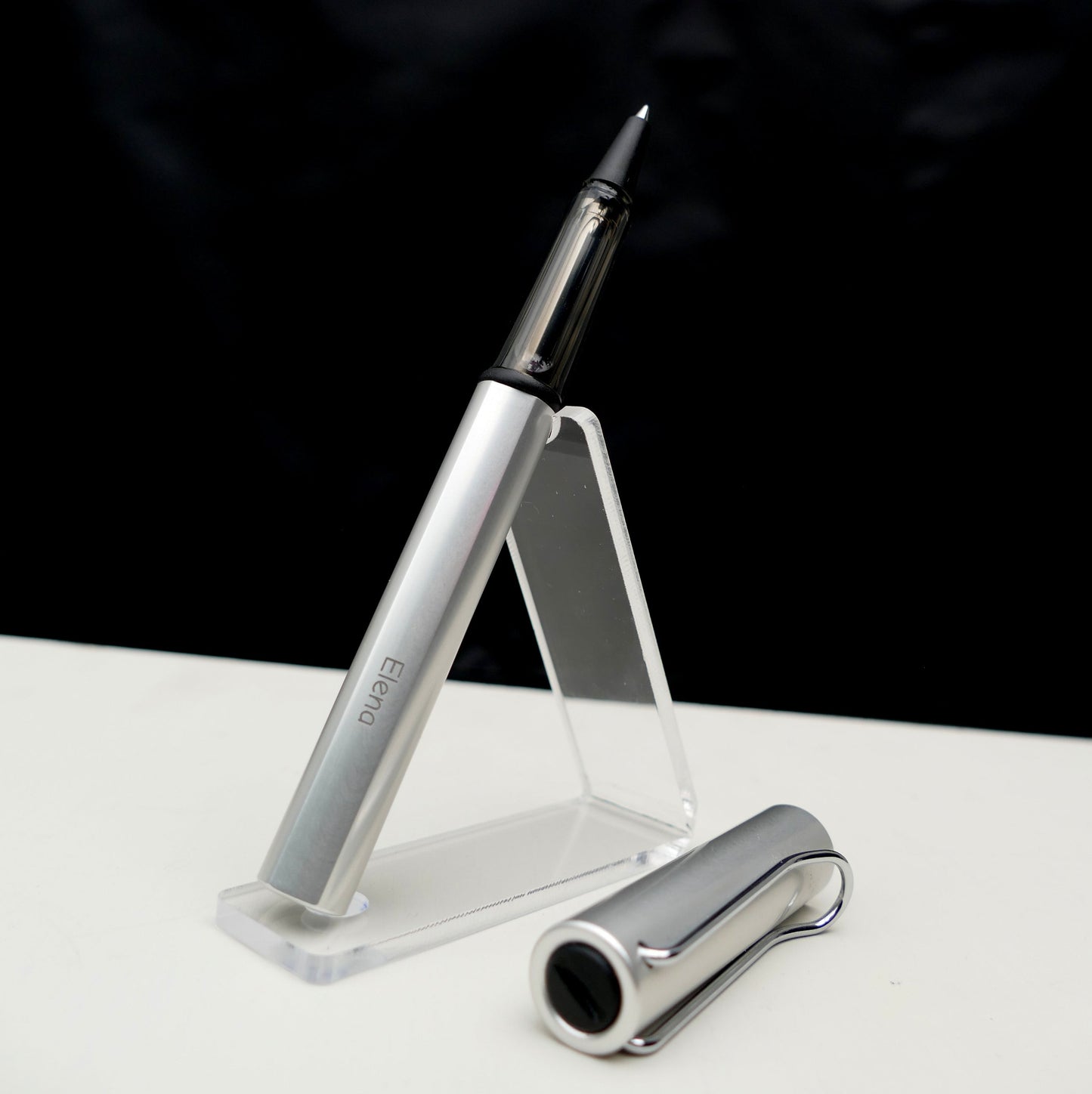 Tintenroller AL-star 325 White Silver inkl. Laser-Gravur