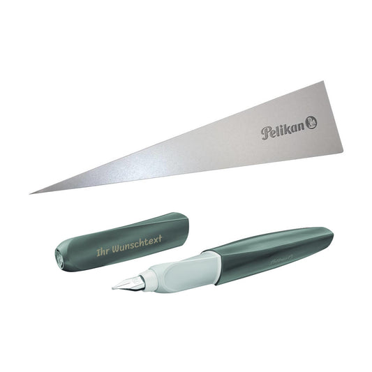 Füllhalter Twist Eco grey mit Laser-Gravur