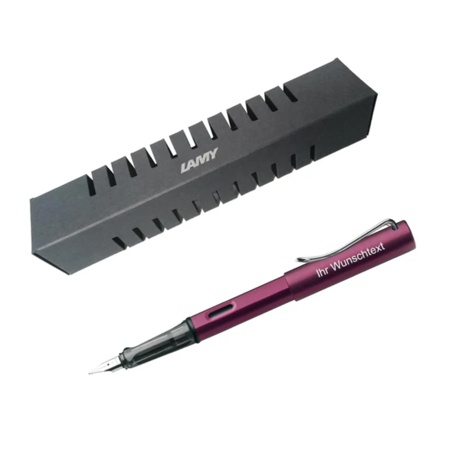 Füllhalter AL-star 029 negro violeta inkl. grabador