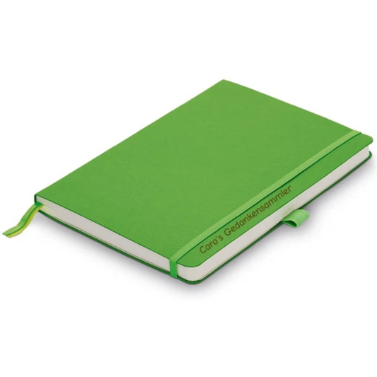 Notizbuch paper Softcover A6 green (grün) inkl. Laser-Gravur