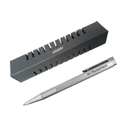 LAMY logo 206 Kugelschreiber Brushed mit Laser-Gravur