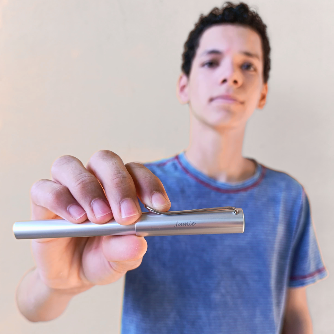 Füllhalter AL-star 025 White Silver inkl. Laser-Gravur